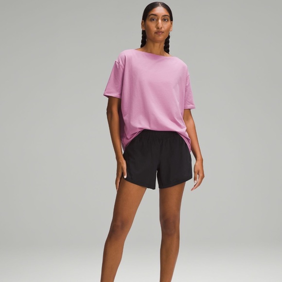 lululemon athletica Tops - Lululemon Grey Back in Action Short Sleeve